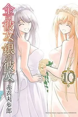 Manga Complete Set Kin no Kanojo Gin no Kanojo (10) (金の彼女 銀の彼女 全10巻セット)  / Akai Maruboro