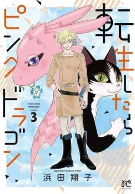 Manga Complete Set Tensei Shitara Pinku Doragon (3) (転生したらピンクドラゴン 全3巻セット)  / Hamada Shouko