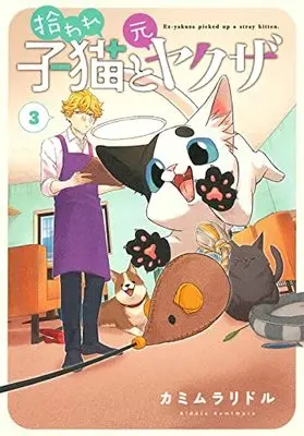 Manga Hiroware Koneko to Moto Yakuza vol.3 (拾われ子猫と元ヤクザ 3 (BLADEコミックス pixivシリーズ))  / Kamimura Riddle