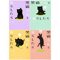 Manga Set Kuroneko Ron to Kurashitara (4) (黒猫ろんと暮らしたら 1-4巻セット)  / AKR