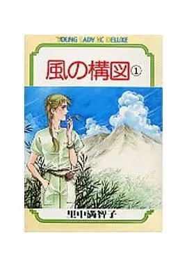 Manga Complete Set Kaze no Kouzu (4) (風の構図 全4巻セット / 里中満智子) 