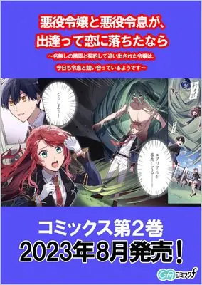 Manga Akuyaku Reijou to Akuyaku Reisoku ga, Deatte Koi ni Ochitanara vol.2 (悪役令嬢と悪役令息が、出逢って恋に落ちたなら ～名無しの精霊と契約して追い出された令嬢は、今日も令息と競い合っているようです～(コミック) 2 (GAコミック))  / Ukai Chiru