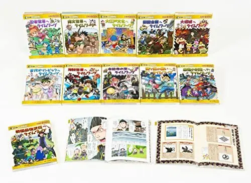 Manga Set Rekishi Manga Time Warp Series (歴史漫画タイムワープシリーズ【テーマ別編】11巻セット)  / チーム・ガリレオ、もとじろう