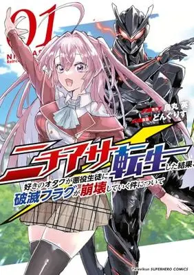 Manga Nichiasa Suki no Otaku ga Akuyaku Seito ni Tenseishita Kekka, Hametsu Flag ga Houkaishiteiku Ken ni Tsuite vol.1 (ニチアサ好きのオタクが悪役生徒に転生した結果、破滅フラグが崩壊して(1): 裏少年サンデーコミックス)  / 烏丸英(作)どんぐりす(画)