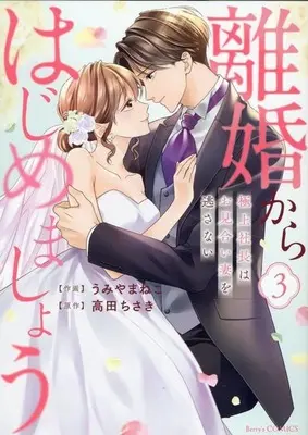 Manga Rikon kara Hajimemashou - Gokujou Shachou wa Omiai Tsuma wo Nogasanai vol.3 (離婚からはじめましょうー極上社長はお見合い妻を逃さないー(3))  / Umiyama Neko