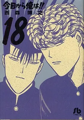 Manga Complete Set Kyou kara Ore wa!! (From Today, It's My Turn!!) (Vol.1-18) (今日から俺は！！ [文庫版])  / Nishimori Hiroyuki
