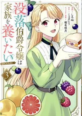 Manga Set Botsuraku Hakushaku Reijou wa Kazoku wo Yashinaitai (Vol.1-3) (没落伯爵令嬢は家族を養いたい@COMIC)  / Shiro46