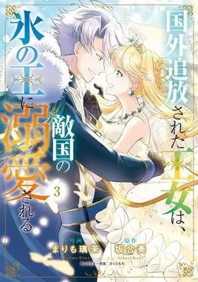 Manga Set Kokugai Tsuihousareta Oujo wa, Tekikoku no Koori no Ou ni Dekiaisareru (3) (国外追放された王女は、敵国の氷の王に溺愛される　コミック　新品　1-3巻セット (KADOKAWA))  / Marimo Rima & 坂合奏／さくらもち