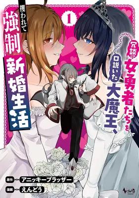 Manga Joudan de Onnna Yuusha-tachi wo Kudoita Dai Maou, Sarawarete Kyousei Shinkon Seikatsu vol.1 (冗談で女勇者たちを口説いた大魔王、攫われて強制新婚生活 1)  / アニッキーブラッザー & Endou (えんどう)