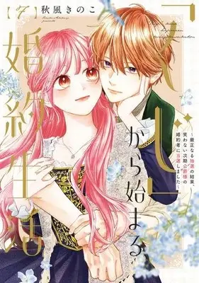 Manga Set "Kuji" kara Hajimaru Konyaku Seikatsu - Gensei naru Chuusen no Kekka, Warawanai Jiki Koushaku-sama no Konyakusha ni Tousen shimashita (Vol.1-7) (「くじ」から始まる婚約生活〜厳正なる抽選の結果、笑わない次期公爵様の婚約者に当選しました〜)  / Akikaze Kinoko