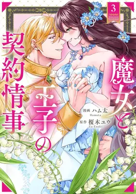 Manga Set Majo to Ouji no Keiyaku Jouji (Vol.1-3) (魔女と王子の契約情事 ))  / ハム太