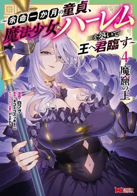 Manga Makutsu no Ou vol.4 (魔窟の王～余命一か月の童貞、魔法少女ハーレムを築いて王へ君臨す～(4) (モンスターコミックス))  / 白フグ & ネコミコズッキーニ