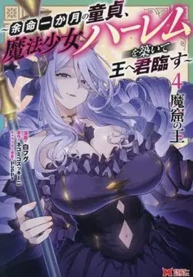 Manga Set Makutsu no Ou (4) (魔窟の王 ～余命一か月の童貞、魔法少女ハーレムを築いて王へ君臨す～　コミック　新品　1-4巻セット (双葉社))  / 白フグ & ネコミコズッキーニ