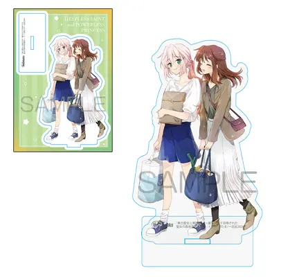 Special Edition Manga with Acrylic stand Muryoku Seijo to Munou Oujo vol.4 (無力聖女と無能王女 ～魔力ゼロで召喚された聖女の異世界救国記～ 4『描き下ろしアクリルスタンドフィギュア付きメロンブックス限定版』)  / Tamasaki Tama